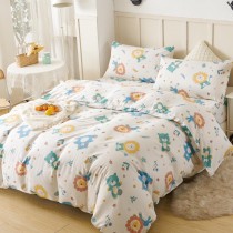 萌熊獅語 天絲床包枕套兩用被 新春嚴選限定 獨立筒床墊可用